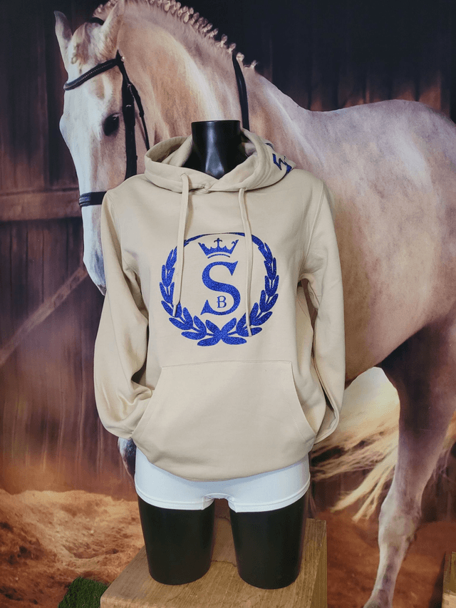 Sweat à capuche femme beige(A11) – Confort & touche pailletée