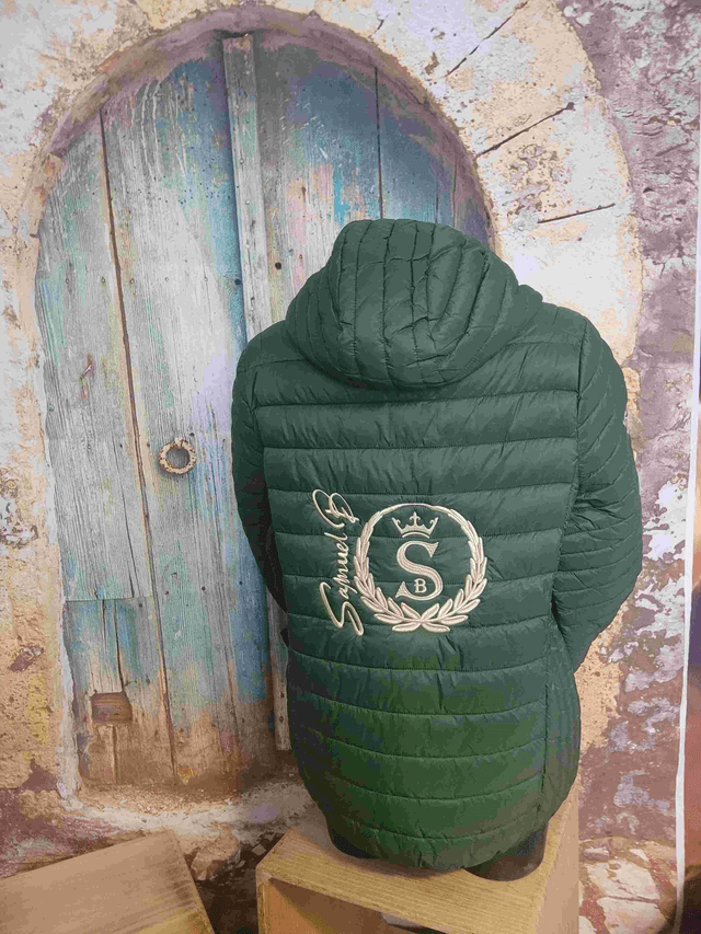 DOUDOUNNE PREMIUM CAPUCHE VERT FORET(A137)