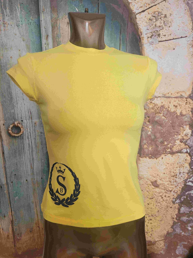 T-SHIRT FEMME JAUNE SAMUEL B(A120)